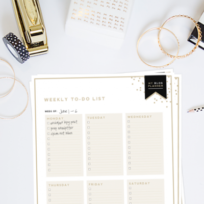 Free Weekly To Do List Printable