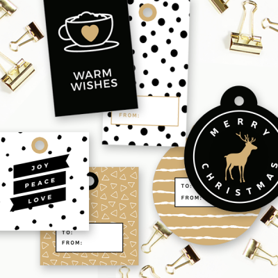 Free Printable Holiday Gift Tags - 9 Different Designs!