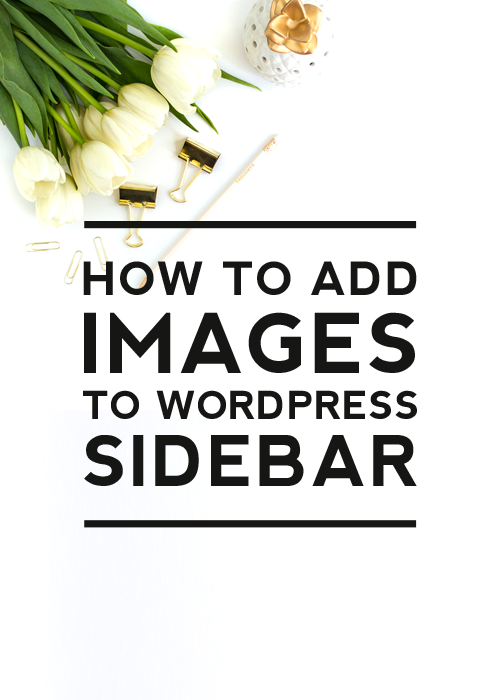 Adding Images to WordPress Sidebar