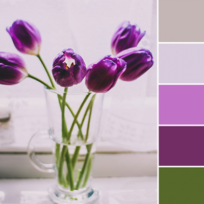 Color Love | Green, Purple & Taupe