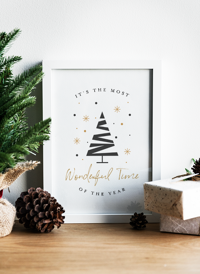 Most Wonderful Time of the Year Free Printable Christmas Poster