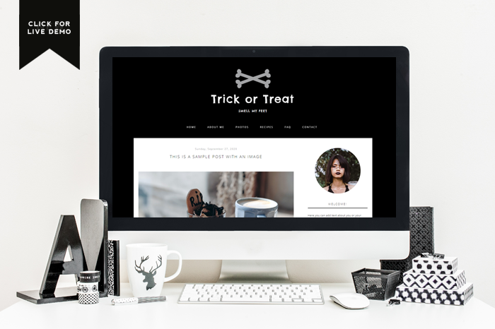 Preview of Free Spooky Blogger Template