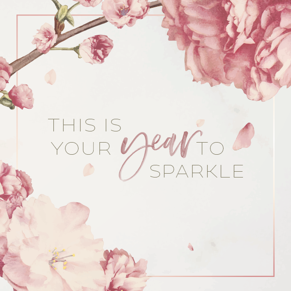 This is your year to sparkle - Quote from Free January 2021 Wallpaper