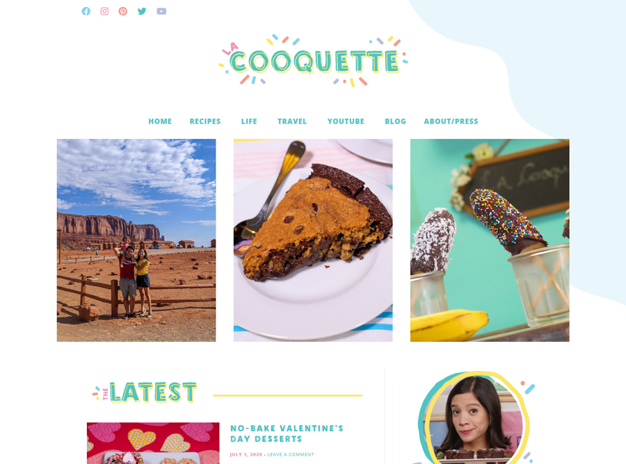 La Cooquette - Custom Blog design