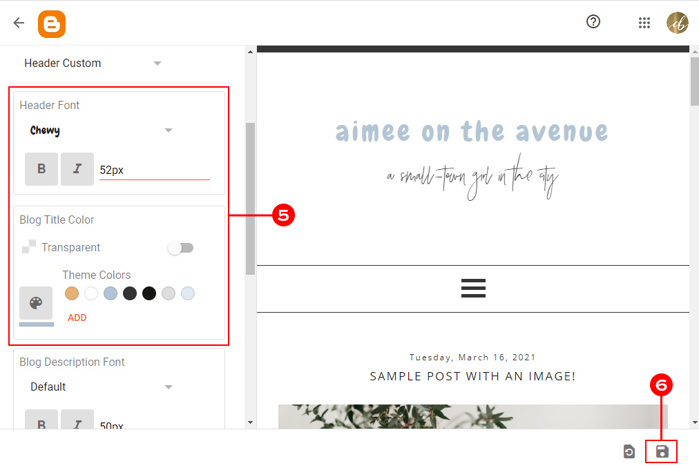 Accessing Custom Fonts with Blogger