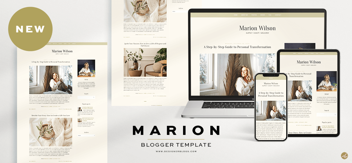 Marion: Your Elegant Blogger Template