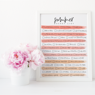 Summer Bucket List Free Printable