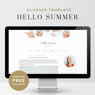 Hello Summer | Free Summer Blogger Template